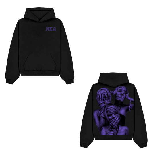 Black and Purple “Mummy” Hoodie