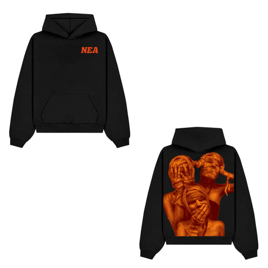 Black and Orange “Mummy” Hoodie