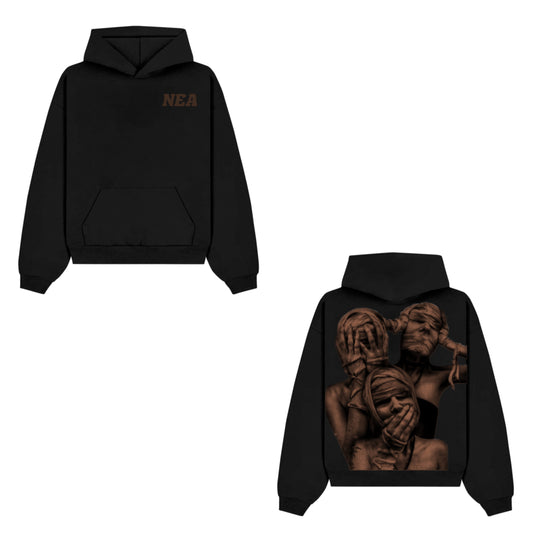 Black and Brown “Mummy” Hoodie