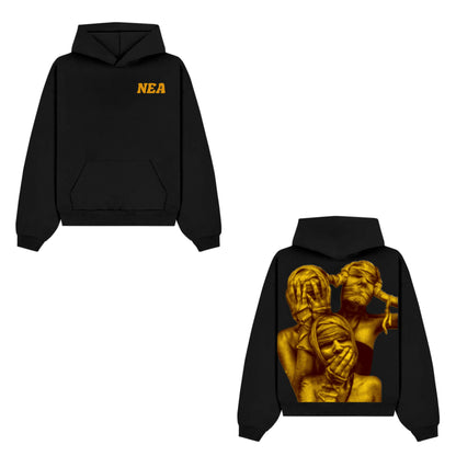 Black and Gold “Mummy” Hoodie