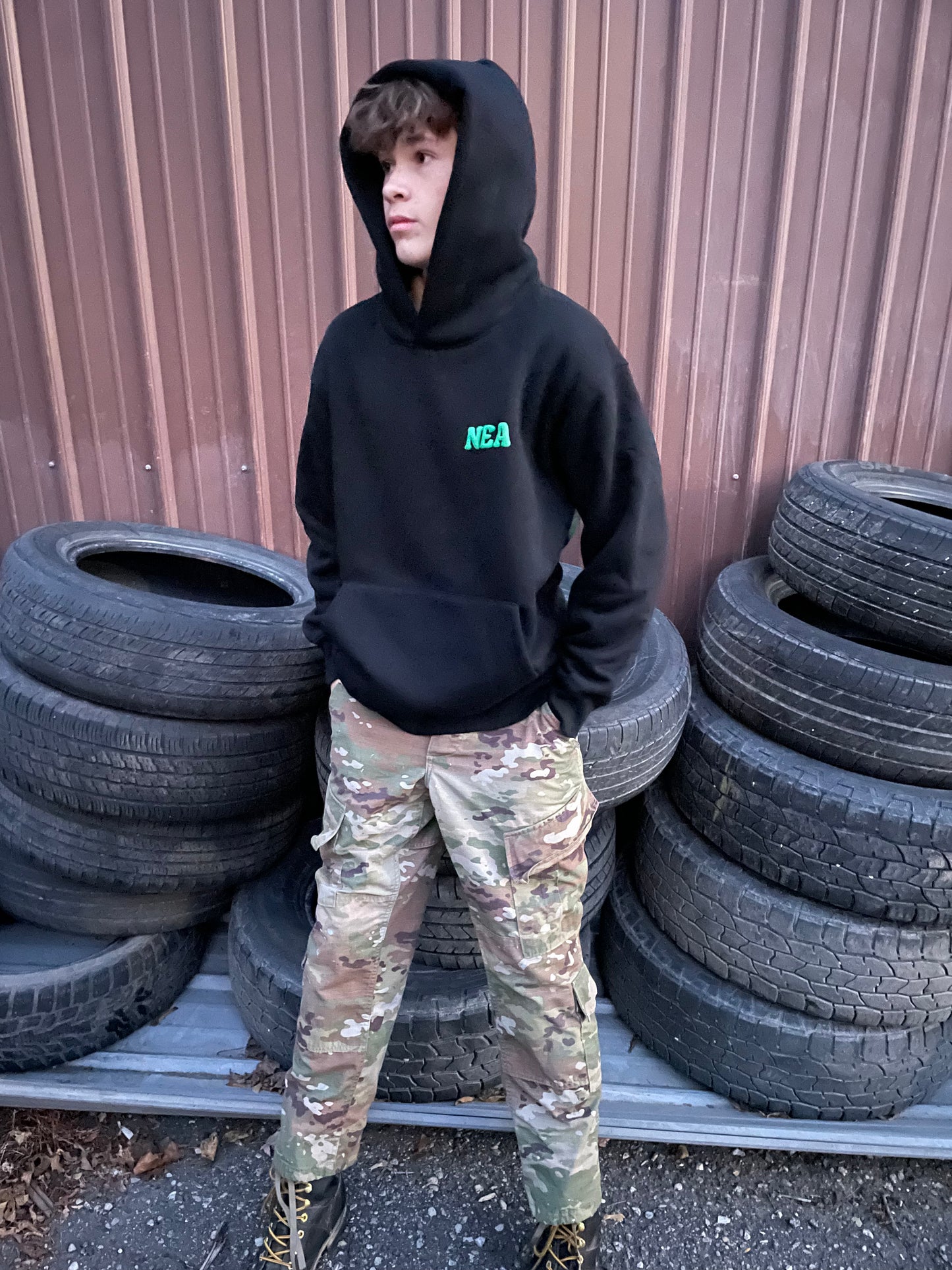 Black and Green “Mummy” Hoodie