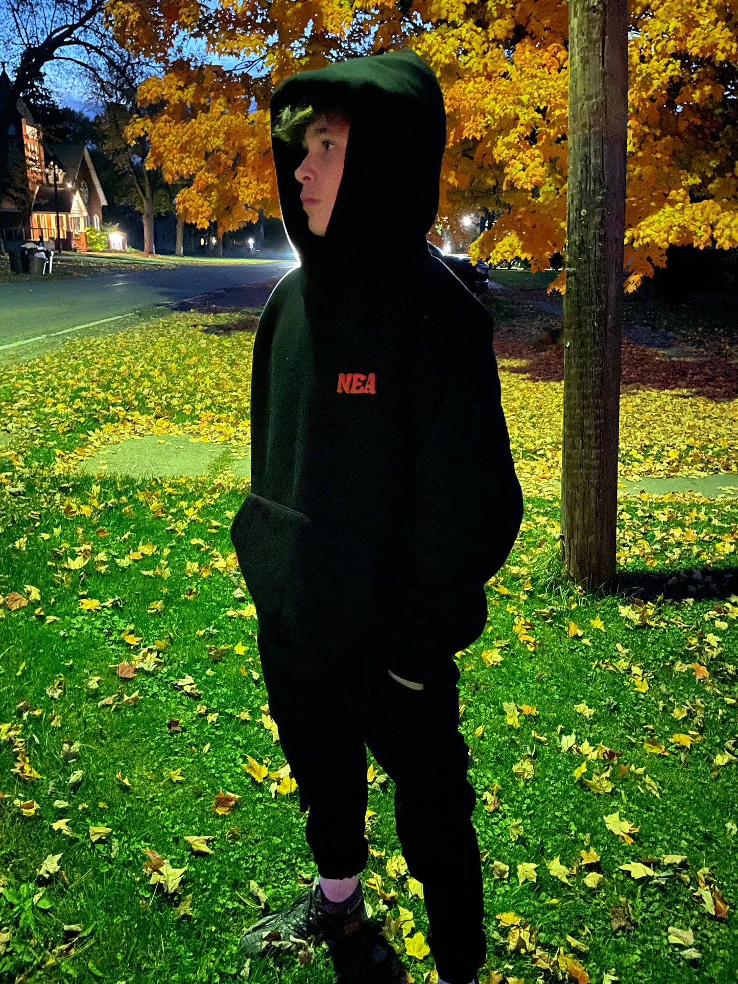 Black and Orange “Mummy” Hoodie