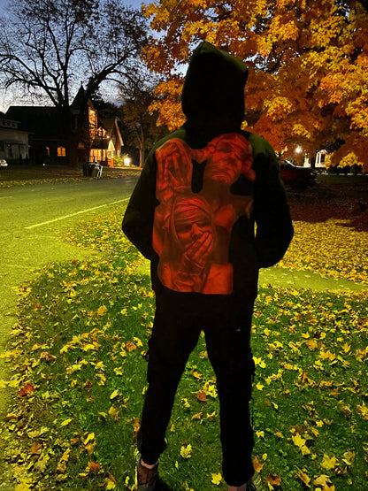 Black and Orange “Mummy” Hoodie