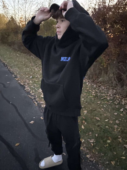 Black and Blue “Mummy” Hoodie